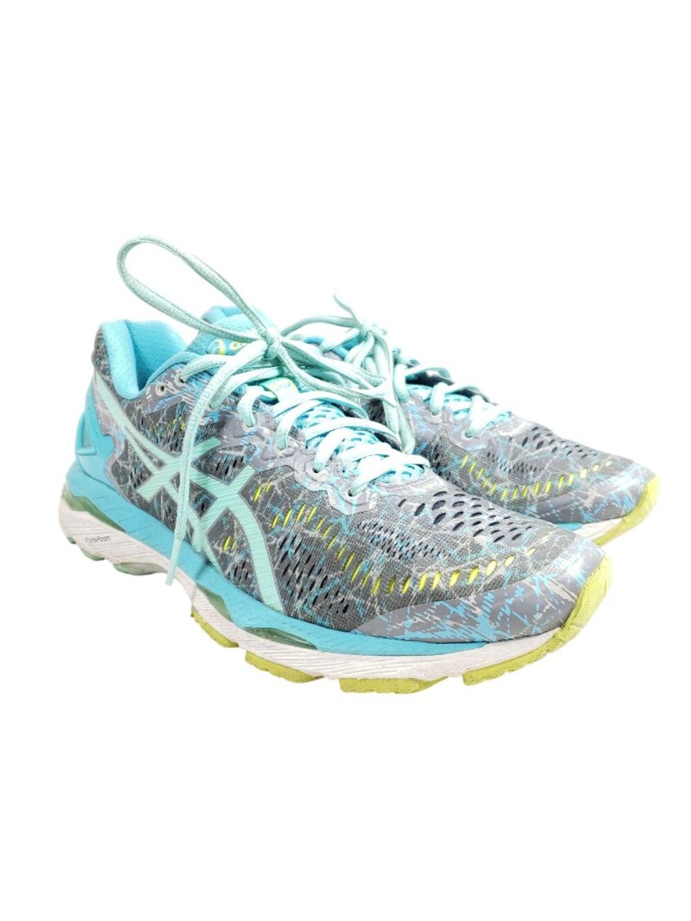 Asics Gel-Kayano Womens Running Shoes Size 9.5 Blue & Gray Lightweight Athletic